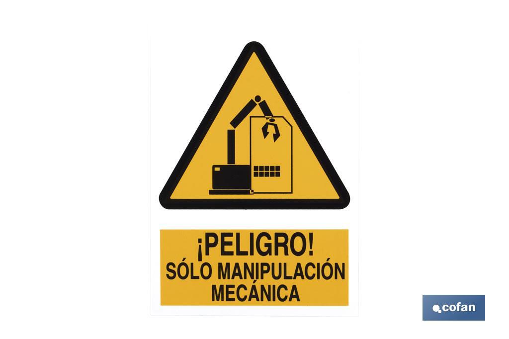 Peligro Manipulación Mecánica - Cofan