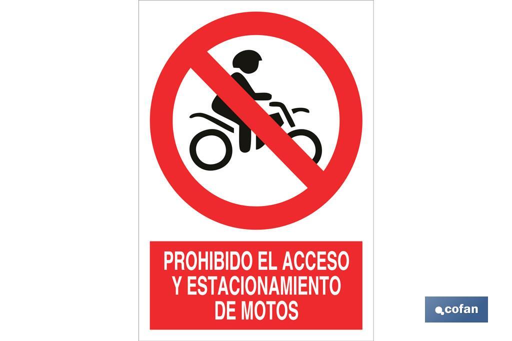 Proibido Acesso de motocicleta - Cofan