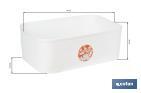 Bread bin with bamboo lid | minimalist design | 6.5 l capacity | Perfect for keeping bread fresh | Available in different colours - Cofan
