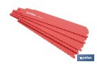 HOJAS DE SIERRA DE SABLE UNIVERSALES BIMETAL PARA DEMOLICIÓN | ADECUADAS PARA METAL, MADERA Y PLÁSTICO DE 4 A 10 MM DE ESPESOR | DISPONIBLE EN DIFERENTES LONGITUDES