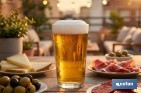 Pack de 6 vasos de caña de vidrio templado | Capacidad: 200 ml | Adecuado para cerveza, agua, refrescos y zumos - Cofan