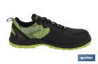 ZAPATO DEPORTIVO | SEGURIDAD S1P-SRC |MODELO SOLANA | COLOR NEGRO | SUELA ANTIDESLIZANTE