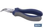Bent nose pliers with spring | Chrome-vanadium steel | Size: 200mm - Cofan