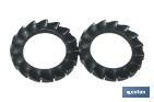 Elastic washers with external serrated teeth DIN-6798 Standard Blister - Cofan