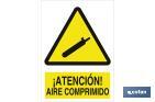 ¡ ATTENTION ! AIR COMPRIMÉ