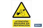 Warning! Machine being repaired - Cofan