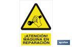 ¡ ATTENTION ! MACHINE EN RÉPARATION - Cofan