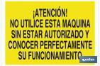 Atención! No utilice esta máquina sin estar autorizado y conocer perfectamente su funcionamiento - Cofan