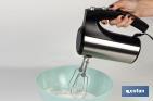 Hand mixer | Power: 350W | Maneli Model | Size: 16 x 18 x 8cm | ABS & brushed stainless steel | 2 whisks & 2 dough hooks - Cofan