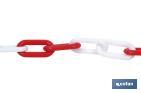 Plastic chain - red/white - Cofan