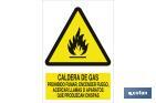 Gas boiler, do not light fires nor bring flames or spark-producing devices closer - Cofan