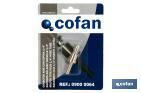 Conector de aire con espiga tubo Ø13mm | Acoplador con espiga de tubo Ø13mm para instalaciones neumáticas - Cofan