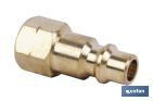 CONECTOR DE AIRE ROSCA HEMBRA 1/2" DE GRAN CAUDAL | ACOPLADOR ROSCA HEMBRA BSP 1/2”DE GRAN CAUDAL PARA INSTALACIONES NEUMÁTICAS