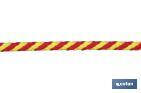 Yellow/Red spiral plaited cord (100% polypropylene) - Cofan