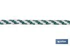 White/Green spiral plaited cord (100% polypropylene) - Cofan