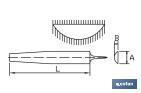 Half-round rasp | Available in different sizes and models | Replaceable and ergonomic handle - Cofan