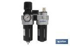 Regulating filter and lubricator with 3/8" threads  - Cofan