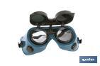 LUNETTES DE SÉCURITÉ | POUR SOUDEURS | VERRES RABATTABLES | EN 166/EN 175