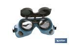 SAFETY WELDING GOGGLES | SUITABLE FOR WELDERS | FLIP-UP LENSES | EN 166/EN 175