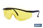 SAFETY GLASSES | YELLOW LENS | UV PROTECTION | EN 166