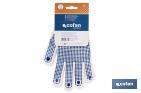 100% Nylon gloves | With PVC dots on the palm | Extra grip | Provide comfort and protection - Cofan