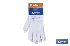 Cotton knitted gloves with elastic cuff | Comfortable and tough gloves | Correct adhesion | Ideal for agricultural activities - Cofan