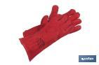 SCHWEISSER-HANDSCHUHE IN ROT