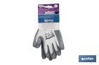 Guantes 100 % de poliéster | Impregnados para mayor seguridad | Flexibles | Protección y confort | Sin costuras - Cofan