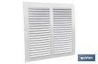 Grelha de Ventilação com Rede Mosquiteira | Fabricada em Aluminio Branco | Varias Medidas - Cofan