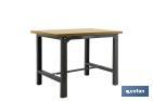 Table de travail en acier | Résistante et polyvalent | Couleur anthracite | Disponible en plusieurs dimensions - Cofan