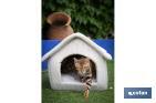 Fabric house for pets | Portable washable house | Outer dimensions: 42 x 40 x 40cm - Cofan