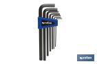 SET OF HEX KEYS | LONG ARM | 7 PIECES | CONTENT: 2.5 - 3 - 4 - 5 - 7 - 8 - 10