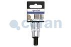 1/2" screwdriver bit socket | High-quality chrome-vanadium steel | With SL10 tip - Cofan