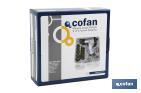 1/2" air impact wrench case with accessories - Cofan