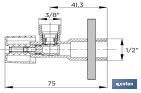 Kit de 2 Válvulas de Esquadria Fabricadas em Latão CW617N | Fecho e Abertura 1/4 de Volta - Cofan