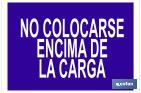 No colocarse encima de la carga - Cofan