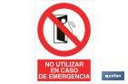 NO UTILIZAR EN CASO DE EMERGENCIA