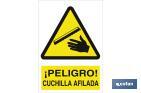 ¡Peligro! cuchilla afilada - Cofan