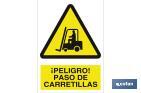 ¡PELIGRO! PASO DE CARRETILLAS