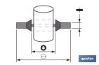 Metal Rubber Washer | Zinc-Plated Steel & NBR | Several Inner & Outer Sizes - Cofan