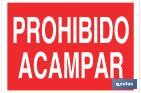 PROHIBIDO ACAMPAR