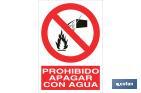 PROHIBIDO APAGAR CON AGUA