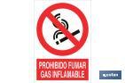 NO SMOKING, FLAMMABLE GAS