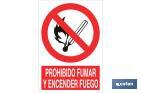 Prohibido fumar y encender fuego - Cofan