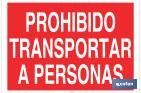 PROIBIDO TRANSPORTE DE PESSOAS