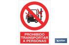 Proibido Transporte de pessoas - Cofan