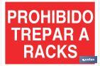 Prohibido trepar a racks - Cofan