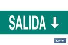 Señal "Salida" abajo - Cofan