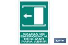 Salida de Emergencia Deslizar para Abrir - Cofan