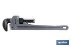 Reinforced pipe wrench or Stillson wrench | Aluminium | For pipes | Available lengths between 10" and 24" - Cofan